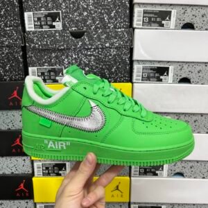 Alternative view of Nike Air Force 1 Low OFF-White Low Light Green Spark