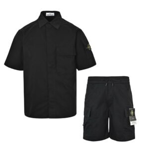 Stone Island 2-Piece Summer Set In Black
