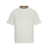 Burberry Trim Cotton T-Shirt In Chalk White