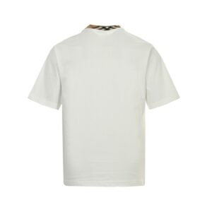 Alternative view of Burberry Trim Cotton T-Shirt In Chalk White