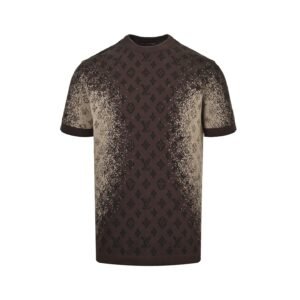 Louis Vuitton Jacquard Short-Sleeved Monogram Crewneck
