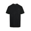 Moncler Black Cotton T-Shirt Black Logo