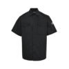Moncler Black Cotton Gabardine Short Sleeve T-Shirt
