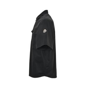 Alternative view of Moncler Black Cotton Gabardine Short Sleeve T-Shirt