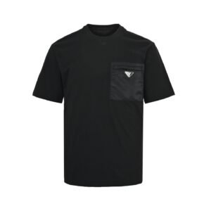 Prada Pocket Logo T-Shirt In Black