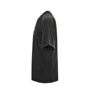 Alternative view of Balenciaga Black Logo Print Cotton Half Sleeve T-Shirt