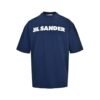 Jill Sander Logo Print T-Shirt In Navy