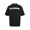 Jill Sander Logo Print T-Shirt In Black