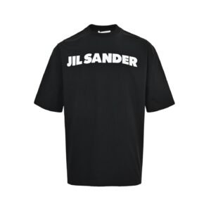 Jill Sander Logo Print T-Shirt In Black
