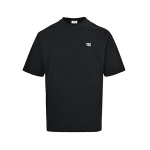 Celine Logo Print T-Shirt In Black