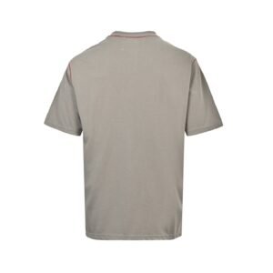 Alternative view of Stone Island Combed Organic Cotton Jersey In Grey
