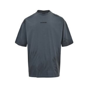 Balenciaga Cotton Logo-print T-Shirt Grey