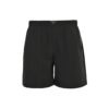 Prada Middle Logo Swim Shorts In Black
