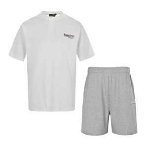 Balenciaga 2-Piece Set In White/Grey