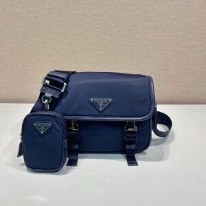 Alternative view of Prada Re-Nylon Saffioano Shoulder Bag Navy