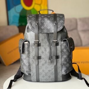 Alternative view of Louis Vuitton Christopher
Monogram Eclipse Reverse PM Gray Backpack