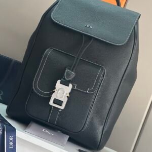 Alternative view of Christian Dior Calfskin Leather Black  Backpack