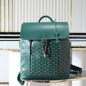 Alternative view of Goyard Alpin Backpack Green Travel Carry On Weekend Bookbag