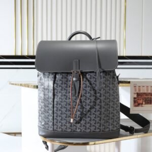 Alternative view of Goyard Alpin Backpack Grey Travel Carry On Weekend Bookbag