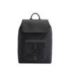 Christian Dior Oblique-Jacuard Saddle Backpack Black