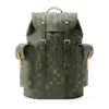 Burberry Charcoal Check And Leather Backpack Beige