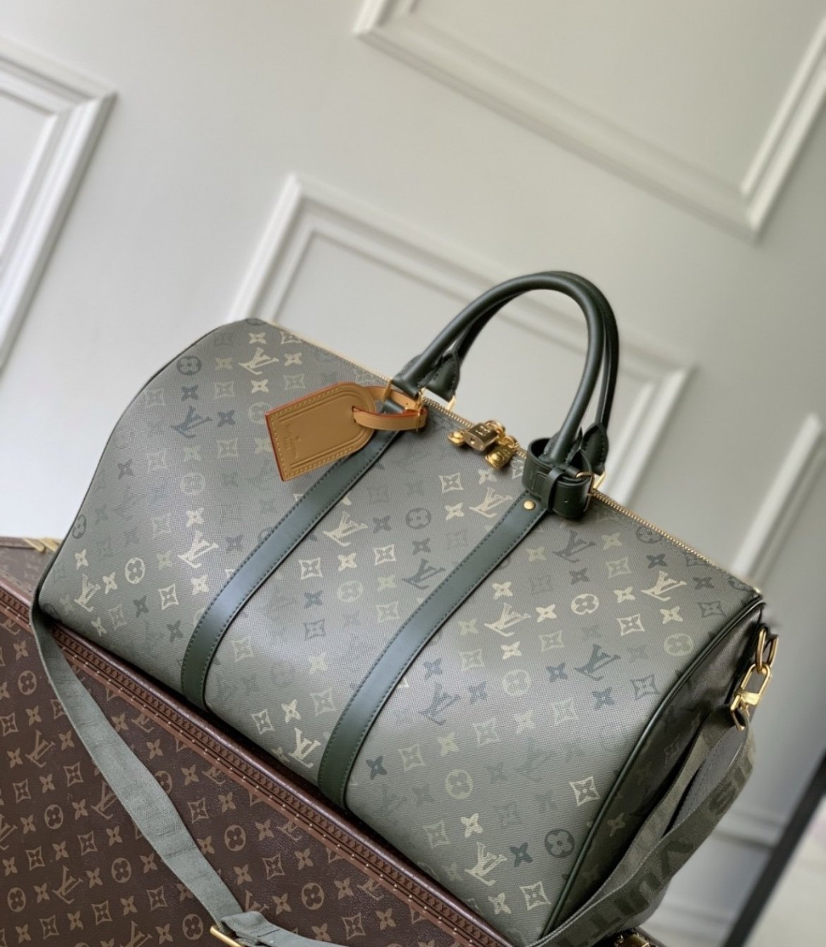 Louis Vuitton Keepall Bandouliere 50 Monogram Green - Afbeelding 2