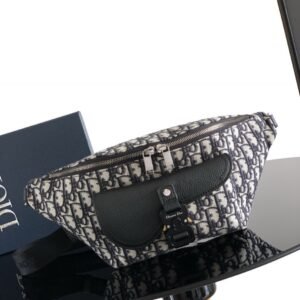 Alternative view of Dior Saddle Belt Bag Beige Dior Oblique Jacquard