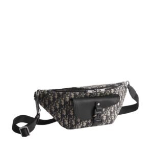 Dior Saddle Belt Bag Beige Dior Oblique Jacquard