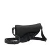 Dior Oblique Mini Saddle Bag Black
