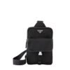 Prada Sling Bag Tesutto Saffiano In Black