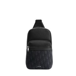 Dior Rider 2.0 Sling Bag In Black Oblique Jacquard