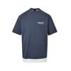 Balenciaga Logo T-Shirt In Navy