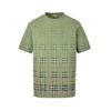 Burberry Check Green Cotton T-Shirt
