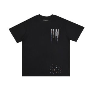 Amiri Paint Drip Core Logo T-Shirt Black