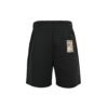 Burberry Check Label Cotton Shorts In Black