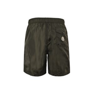 Moncler Logo Olive Swim Shorts
