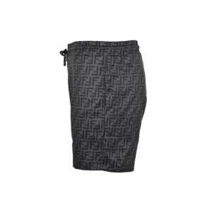 Alternative view of Fendi FF Monogram Swim Shorts Black