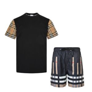 Burberry Check Print 2-Piece Set In Black