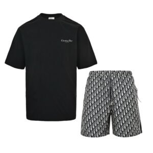 Christian Dior Oblique 2-Piece Set Black