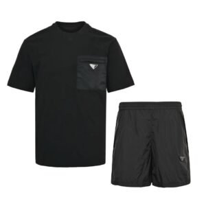 Prada Re-Nylon 2-Piece Set In Black