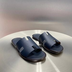 Alternative view of Hermes Izmir Navy Blue 
Epsom Calfskin Heather