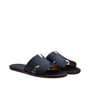 Hermes Izmir Navy Blue 
Epsom Calfskin Heather