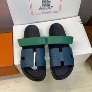 Alternative view of Hermes Paris Chypre Calfskin Bleu Celeste Vert Oyat
