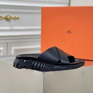 Alternative view of Hermes Infra Sandal H Black Leather