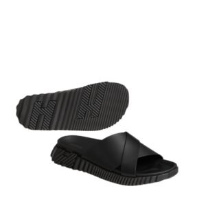 Hermes Infra Sandal H Black Leather