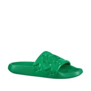 Louis Vuitton Waterfront Mule Bubble Monogram Green Slides