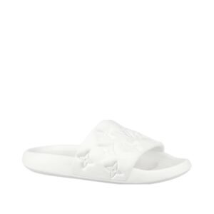 Louis Vuitton Waterfront Mule Bubble Monogram White Embossed  Slides