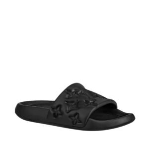 Louis Vuitton Waterfront Mule Bubble Monogram Black Slides