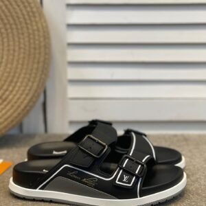 Alternative view of Louis Vuitton x Virgil Abloh Trainer Mule Black/Grey