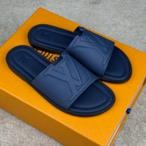Alternative view of Louis Vuitton Portofino Mule In Navy Leather
